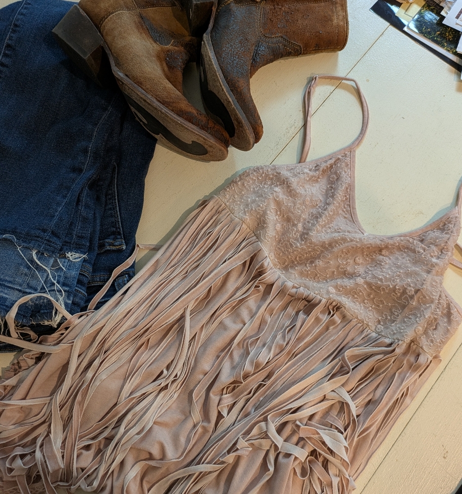 Pink Fringe Top - Picture 6 of 17